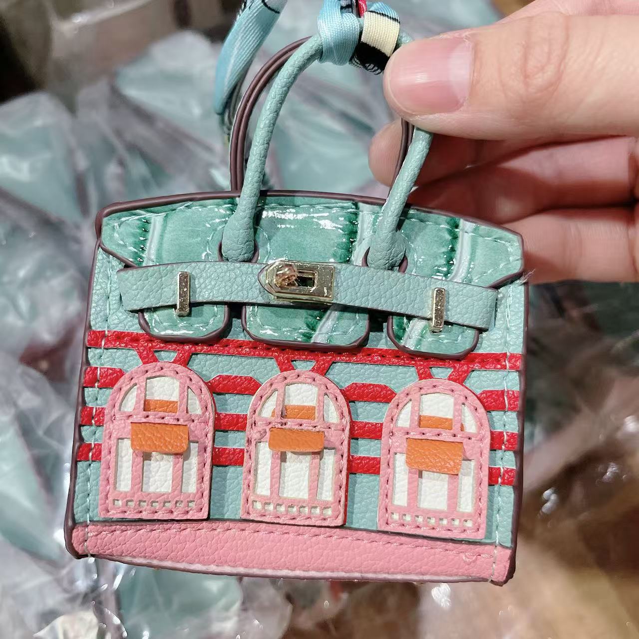 Mini Bag Window Small House Charm Hanging Ornaments