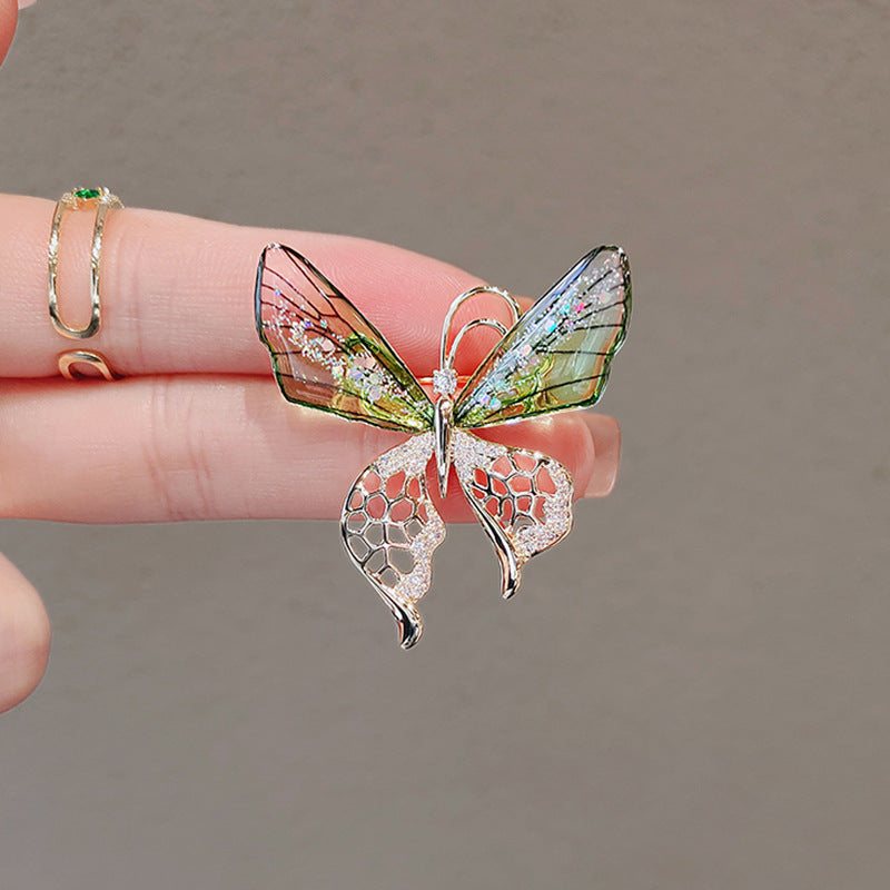 Butterfly Brooch High-grade Pin Exquisite Tassel Brooches