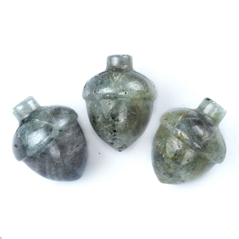 Siberian Hazelnut Acorn Stone Pine Cone Creative Carved Mini Jewelry Accessories