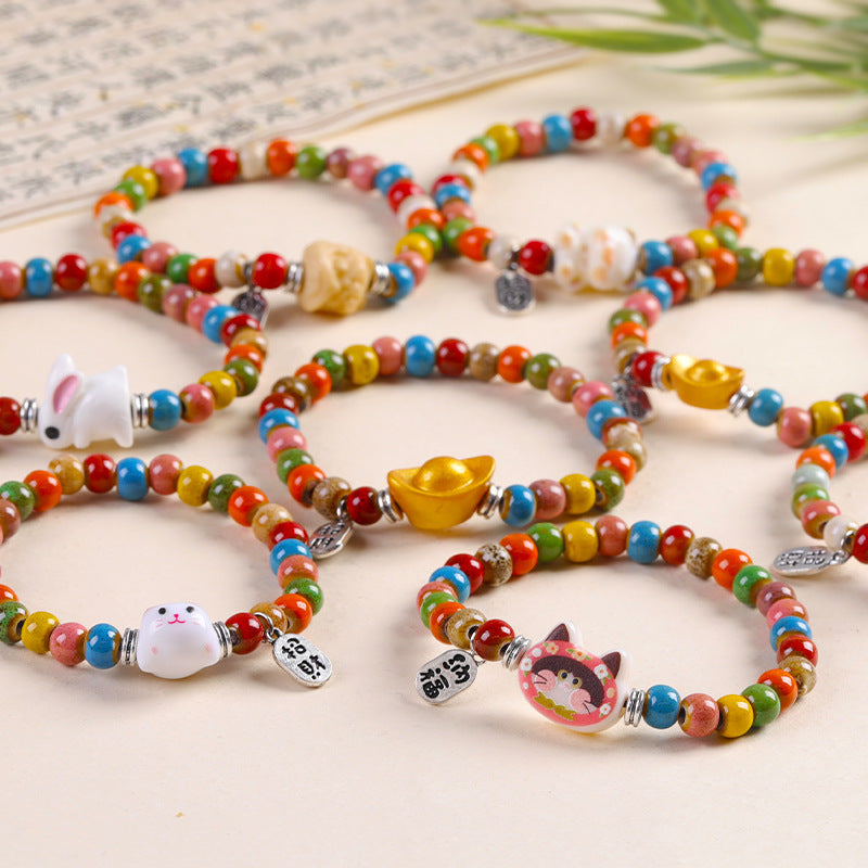 Ceramic Valentine's Day Classmates Friends Couple Handmade Bracelet