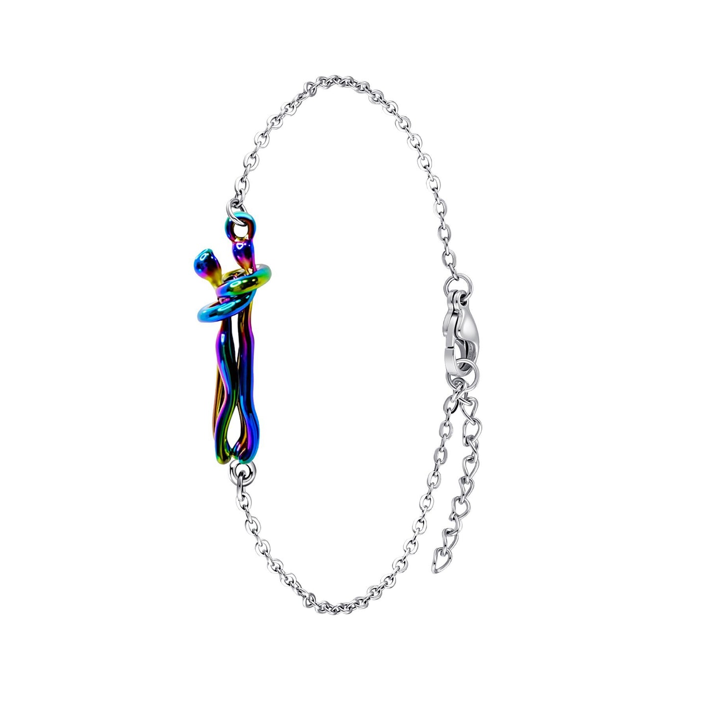 Women's & Men's Couple Hug Romantic Emotion Expression Clavicle Necklaces