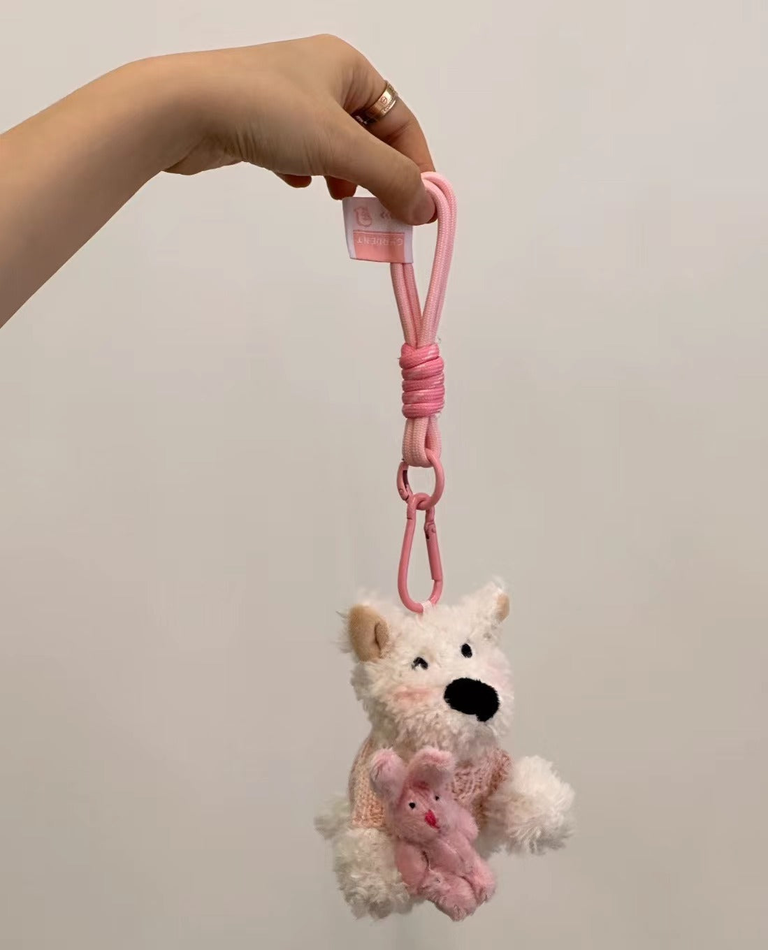 Highland Scrawled Puppy Plush Doll Backpack Cute Hanging Ornaments