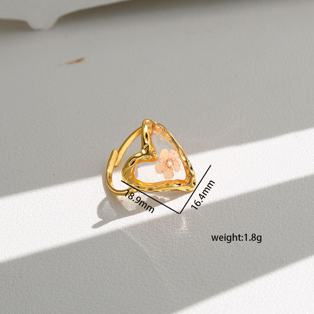 Opening Design Adjustable Niche Stainless Steel Ring