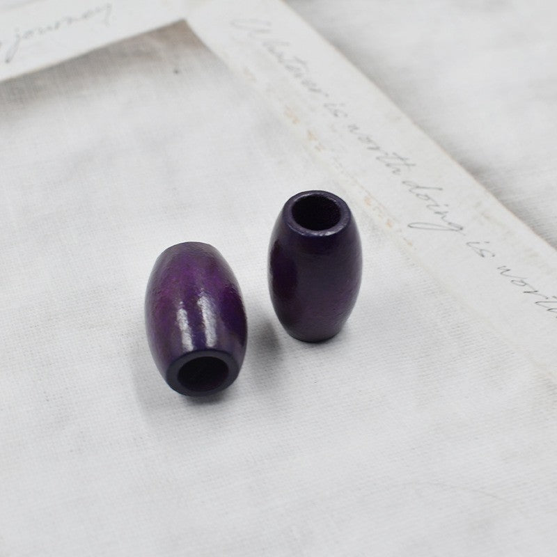 Colorful Wooden Bead Wig Hollow Braid Jewelry Accessories