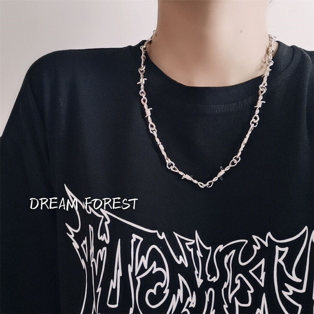 Women's Stitching Hip Hop Buckle Simple Sweet Necklaces