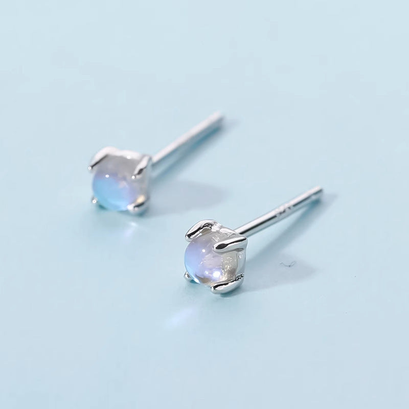 Women's Moonstone Simple Elegant High-grade Light Luxury Fashion Small Earrings