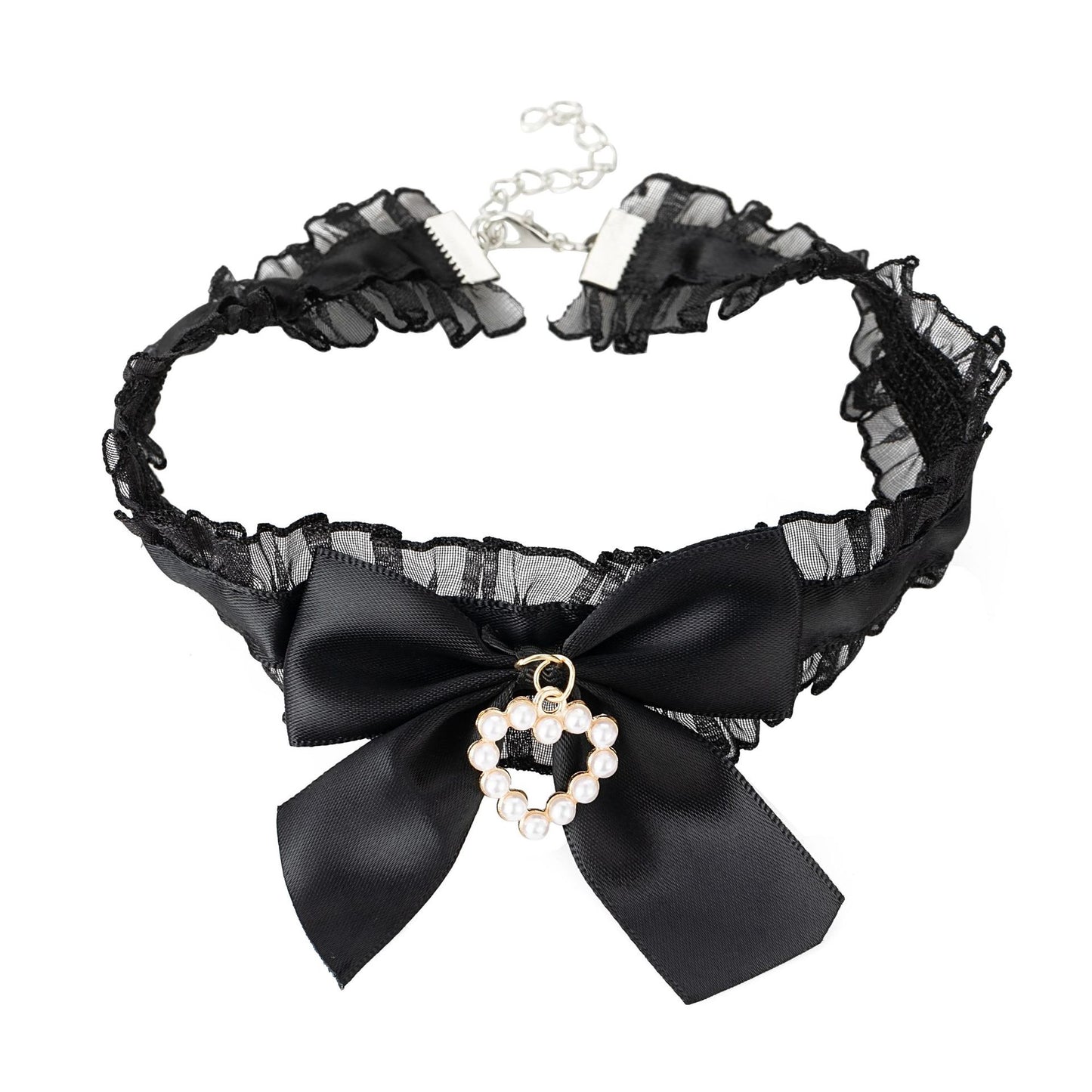 Women's Pure Desire Style Sweet Pearl Love Collar