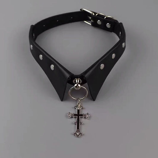 Cross Dark Goth Punk Metal Hot Clavicle Collar