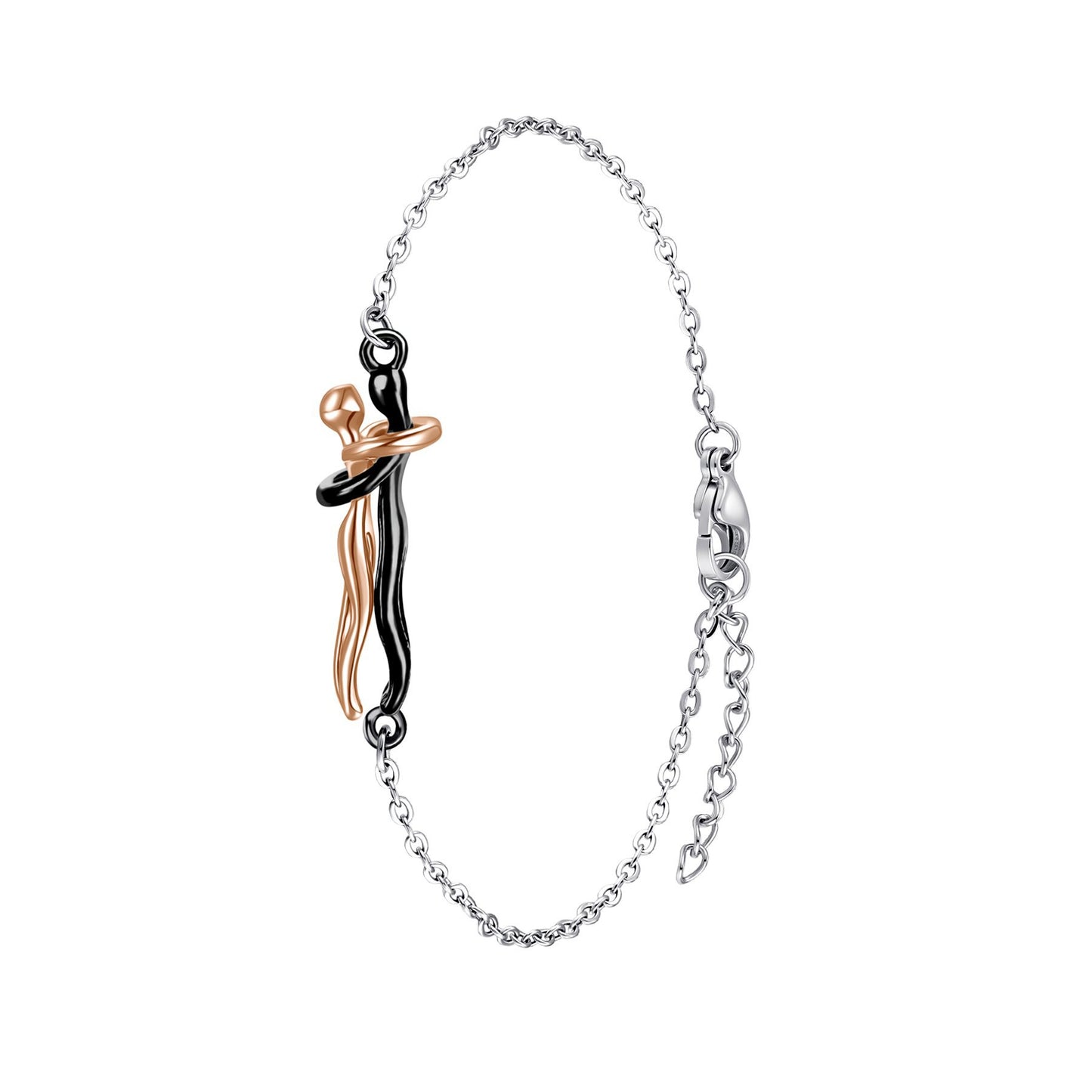 Women's & Men's Couple Hug Romantic Emotion Expression Clavicle Necklaces