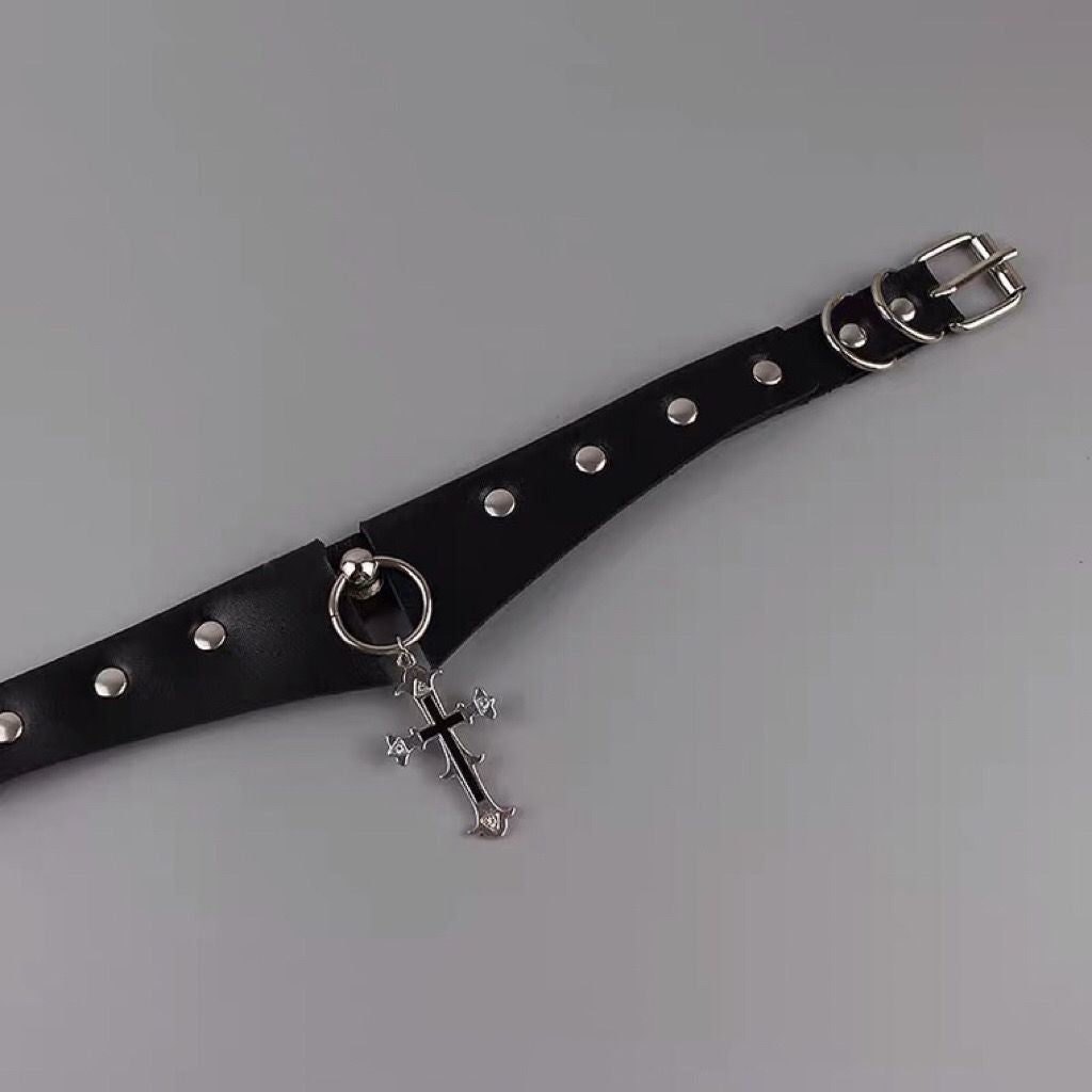 Cross Dark Goth Punk Metal Hot Clavicle Collar
