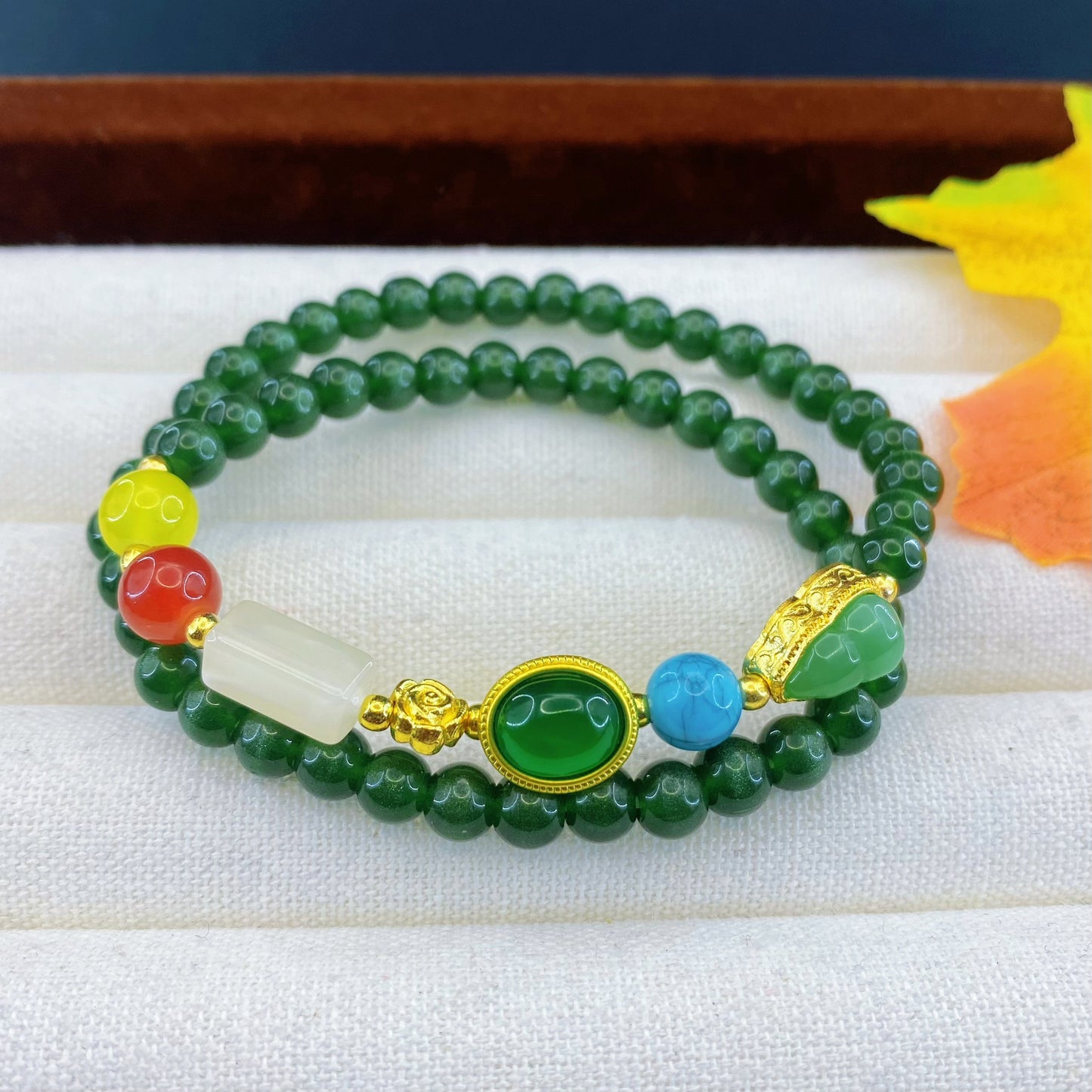 Cat's Eye Chinese Zen Crafts Three-ring Bracelet