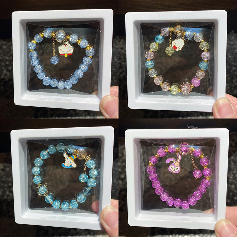 Cartoon String Beads Crystal Gift Box Bracelets