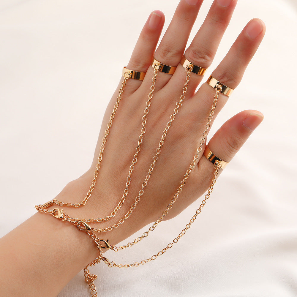 Personality Disco Chain Combination Creative Punk Open One-piece Bracelets