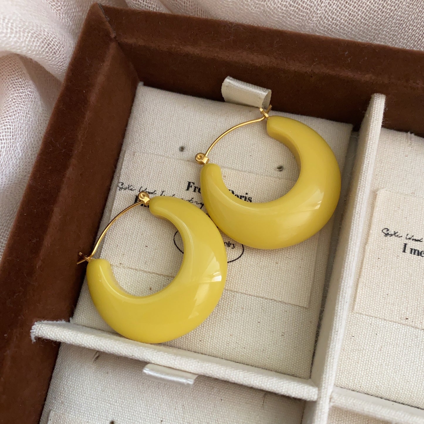 Artsy Semicircle Elegant Wild Candy Color Personalized Earrings