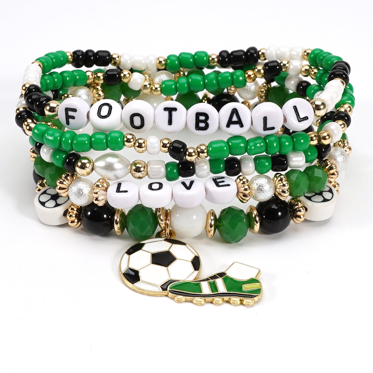 Women's & Men's American Mexico World Cup Football Fans Shoes Element Bracelets