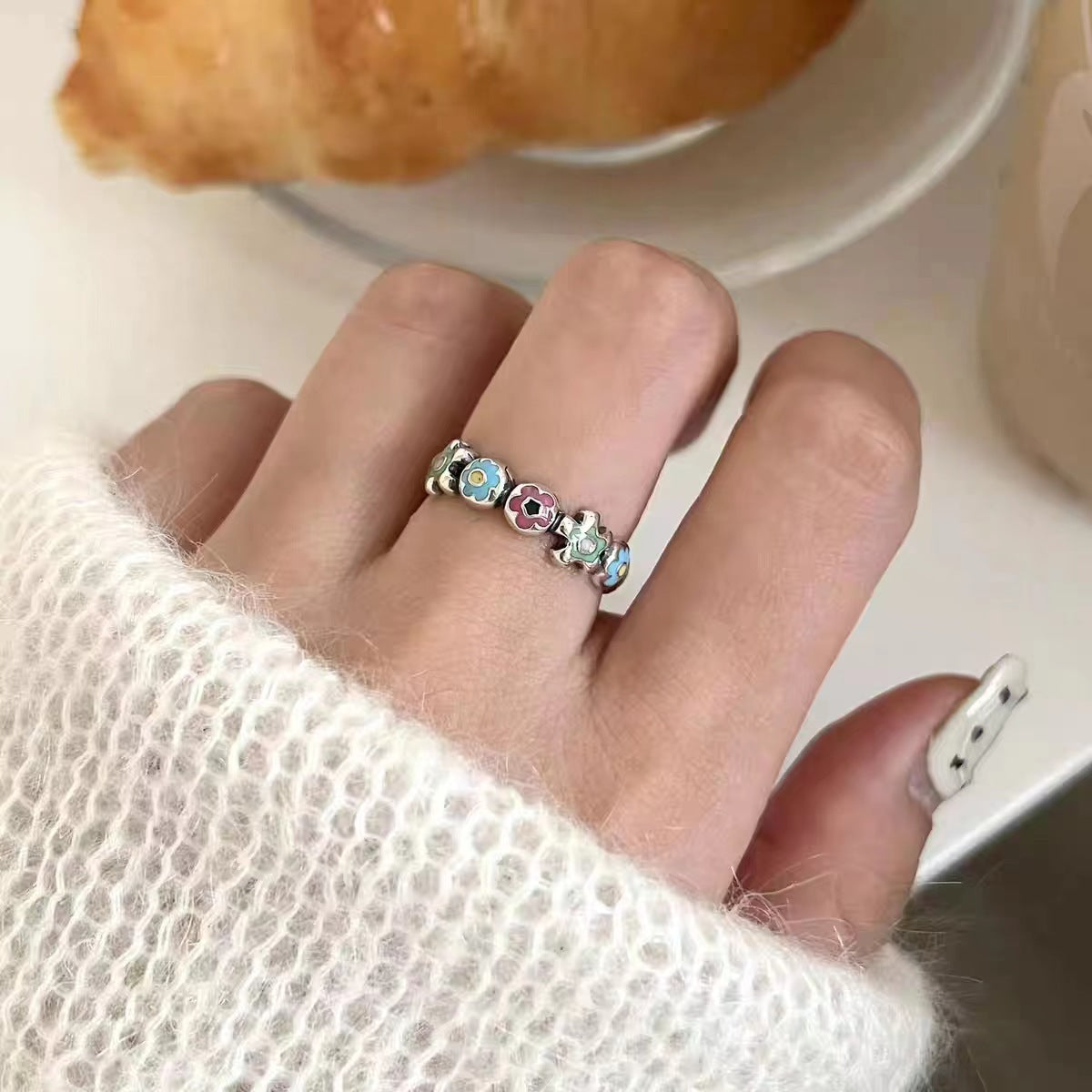 Monster Female Fashion Trendy Switchable Index Ring