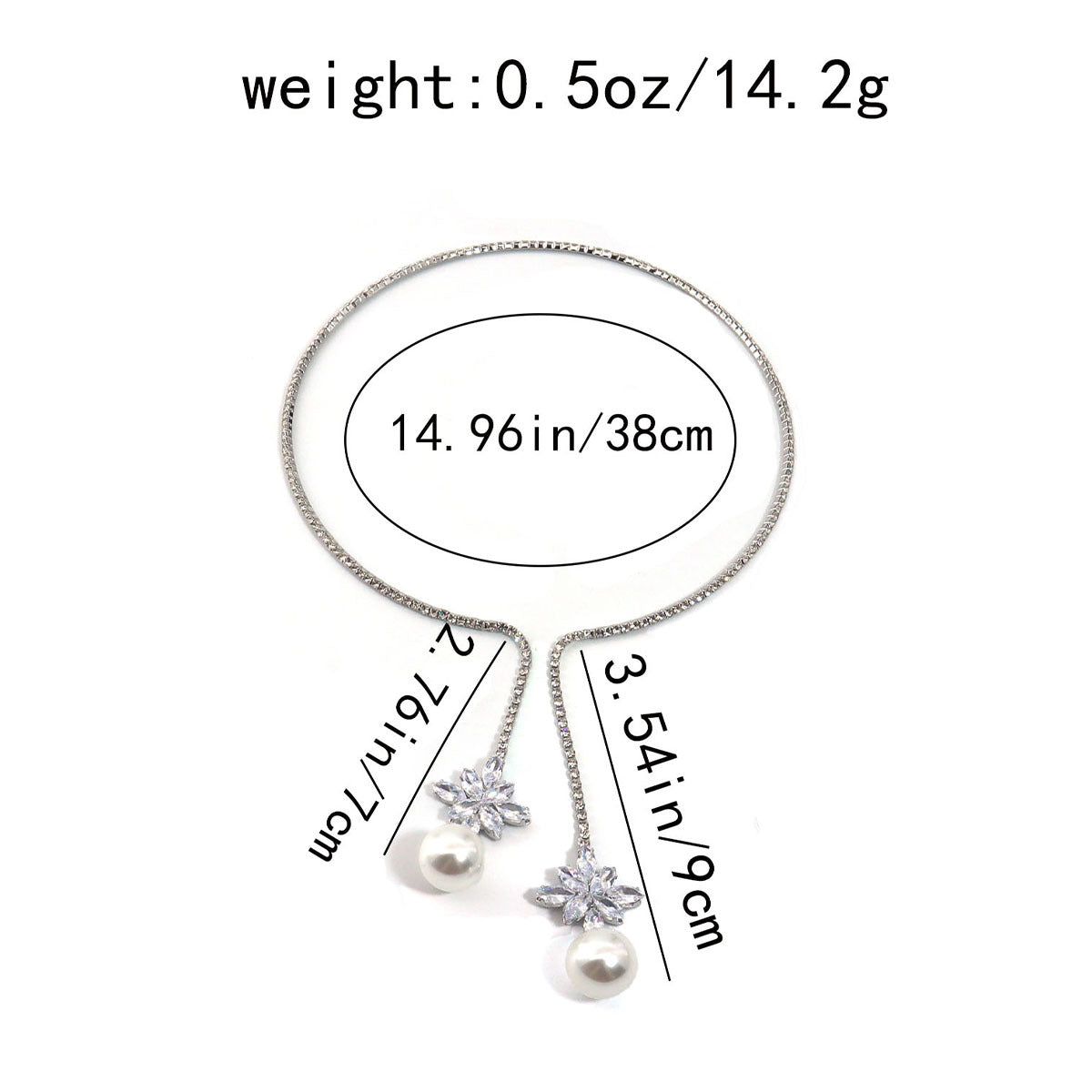 Women's Opening Rhinestone Pearl High-grade Light Luxury Minority Zircon Collar