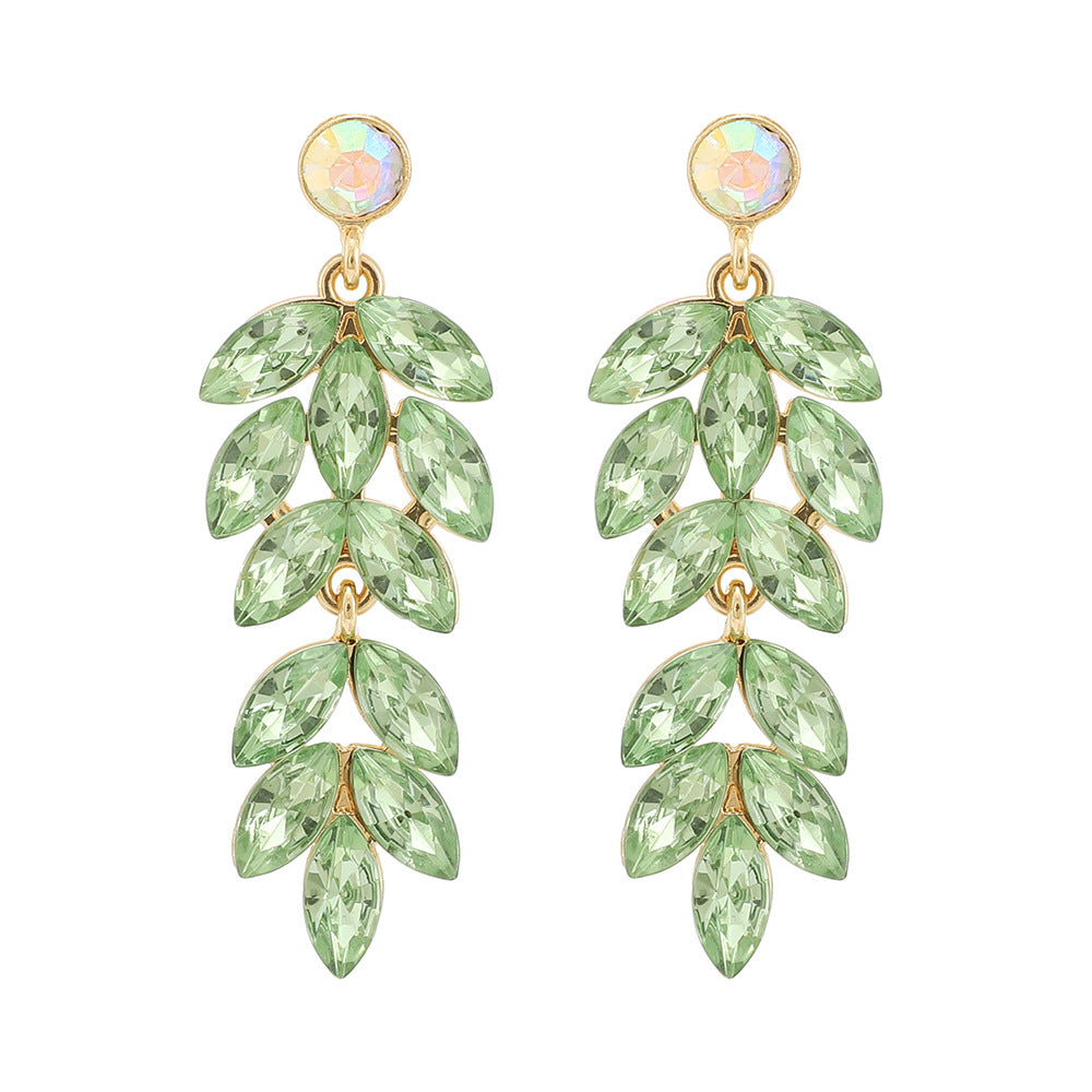 Women's Light Luxury Rhinestone For Shiny Fashion Unique Design Earrings