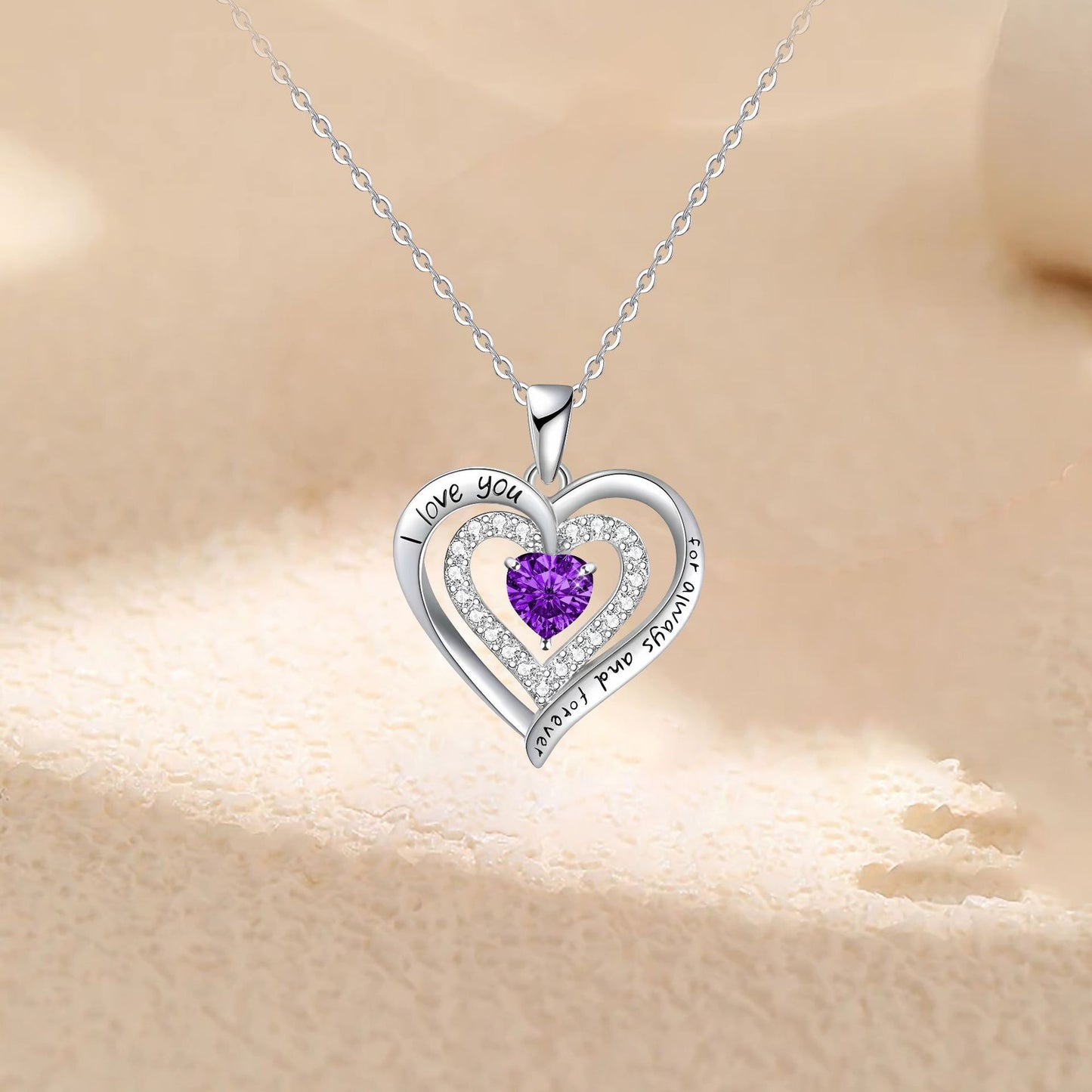 Temperament Wild High Sense Double Love Necklace