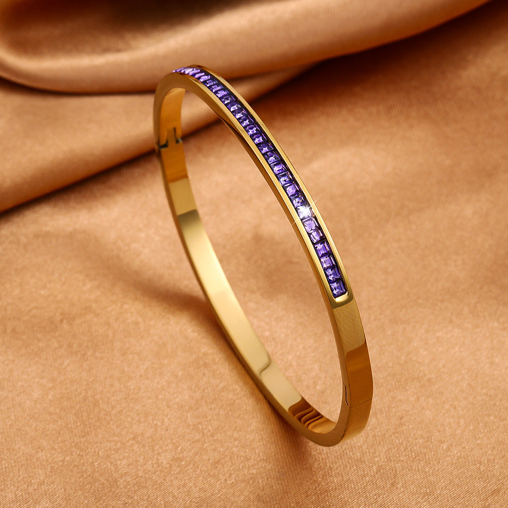 Titanium Steel Stainless Real Gold Furnace Bracelets