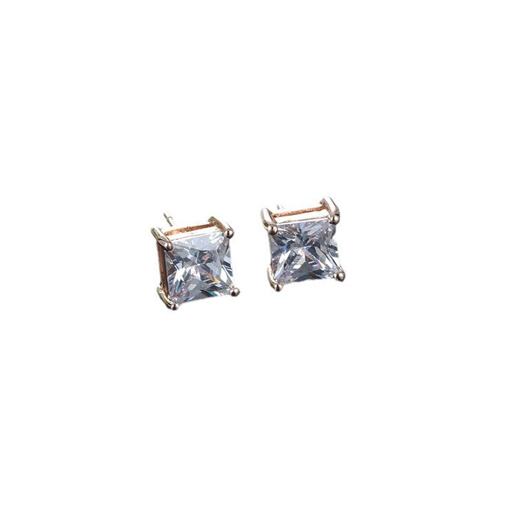 Women's Zircon Korean Style Rose Gold Fashion Earrings
