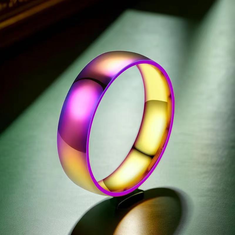 Stainless Steel Style Niche Advanced Light Luxury Titanium Simple Ring