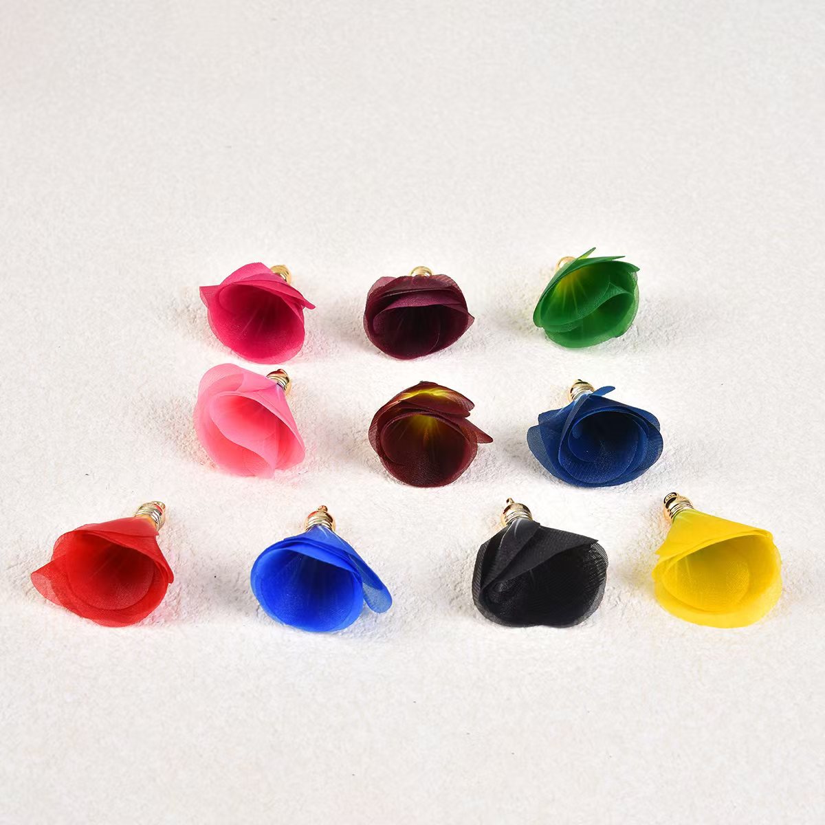 Charming Fashion Gourd Bottom Flower Colorful Jewelry Accessories