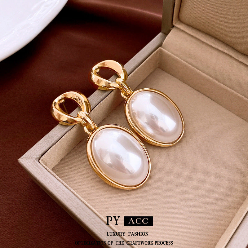 Women's Pearl Retro Minority High-grade High Profile Rings