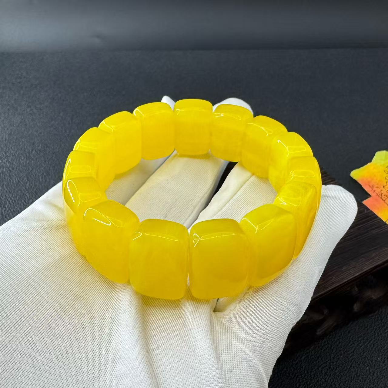 White Pattern Manual Fluorescent Floating Salt Bracelets