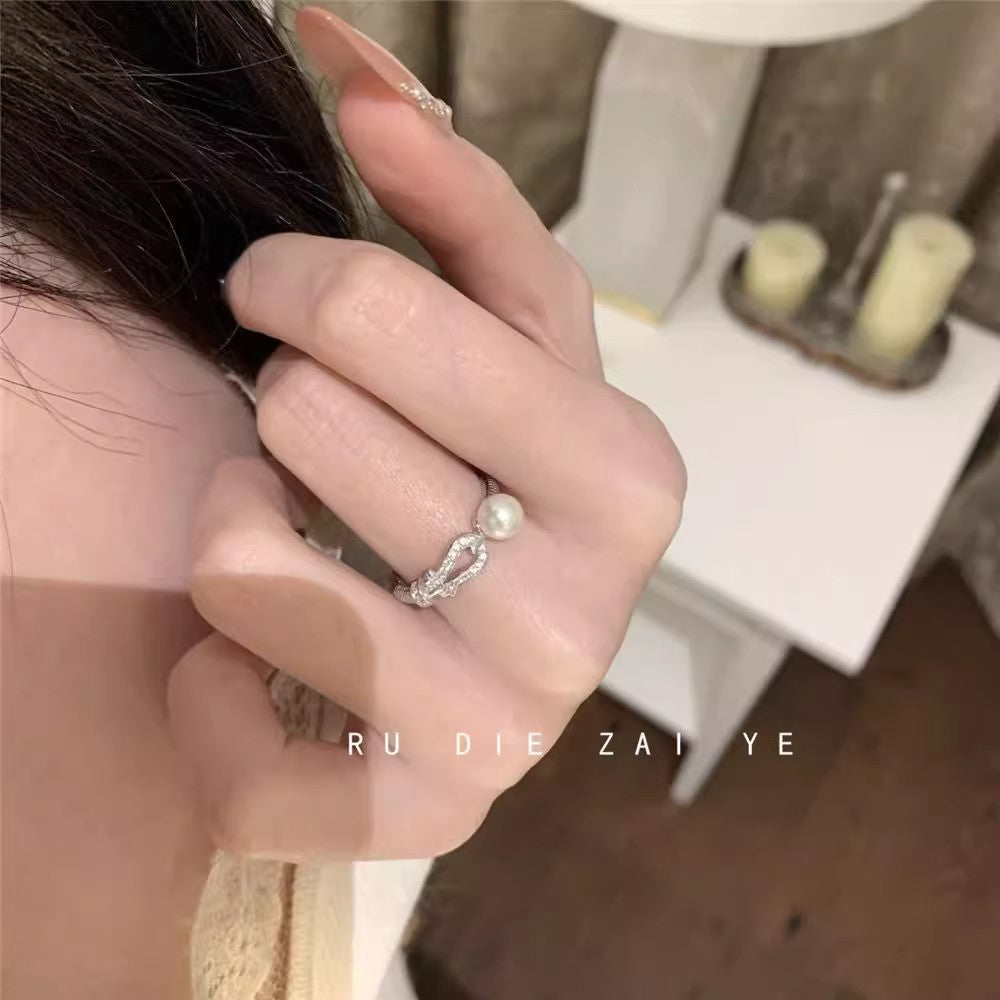 Female Style Design Affordable Luxury Fashion High-grade Open Ring