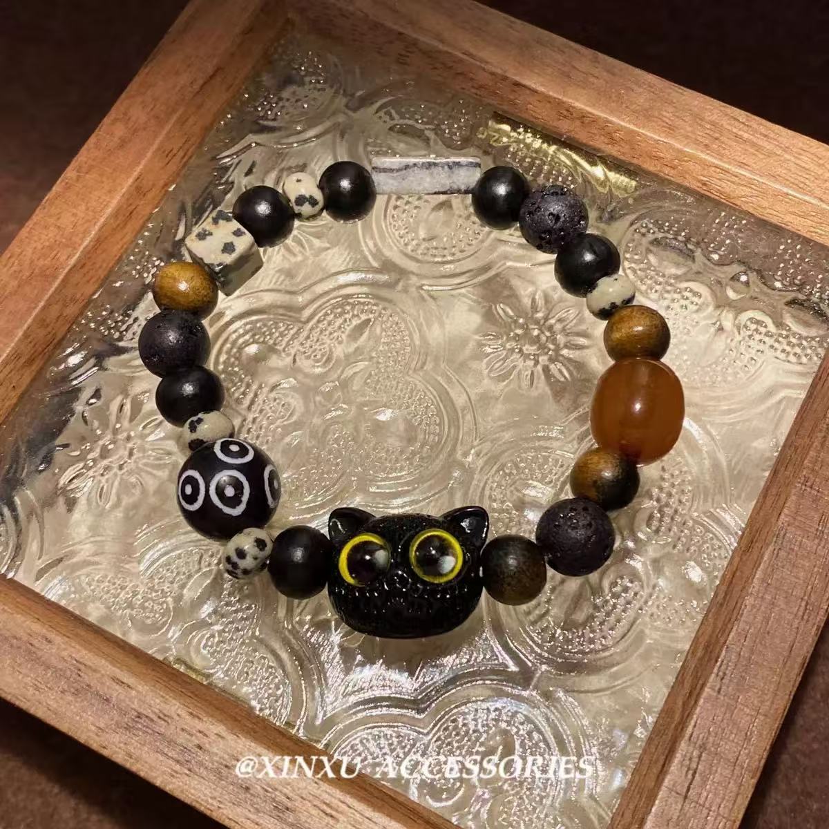 Summer Cute Cartoon Robot Color Beaded Bracelet
