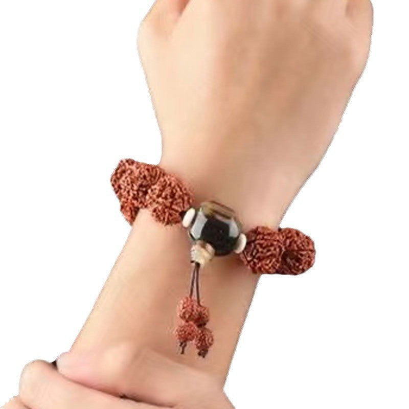 Bone Sea Willow Beeswax Horn Five Faces Buddha Beads Pipal Bracelets
