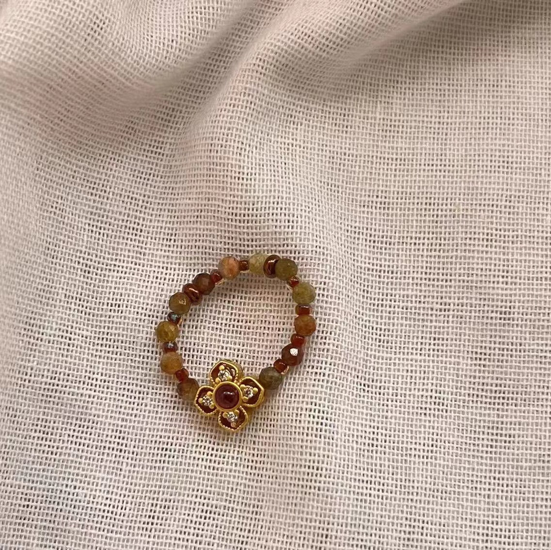 Edition Adult Antique Glaze Golden Brown Ring
