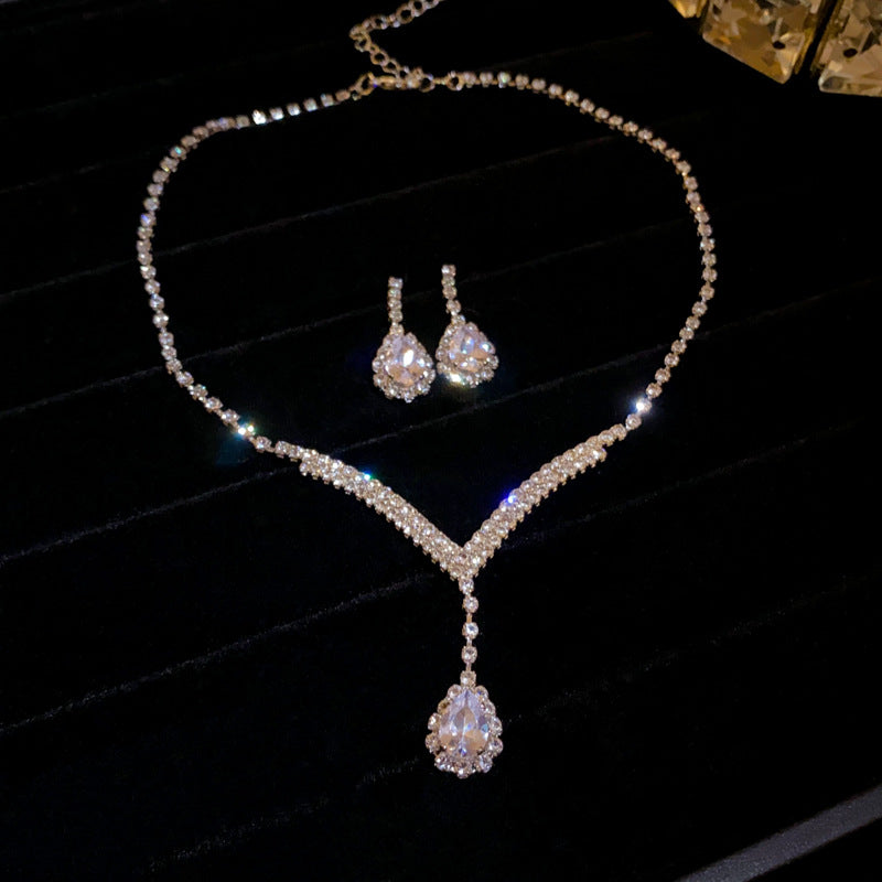Women's Cold Style Geometric Tassel Light Luxury High-grade Sense Jewelry Set