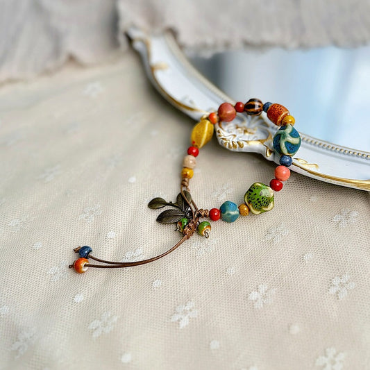 Style Design High-grade Ceramic Flower Female Porcelain Bracelets