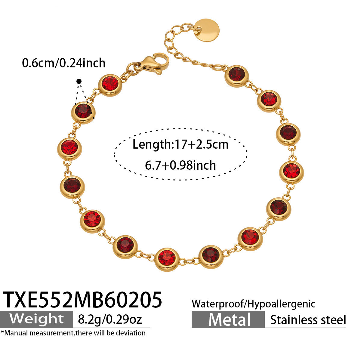 Stainless Steel Full Rhinestone Zircon Fashion Personalized Graceful Wild Light Jewelry Set