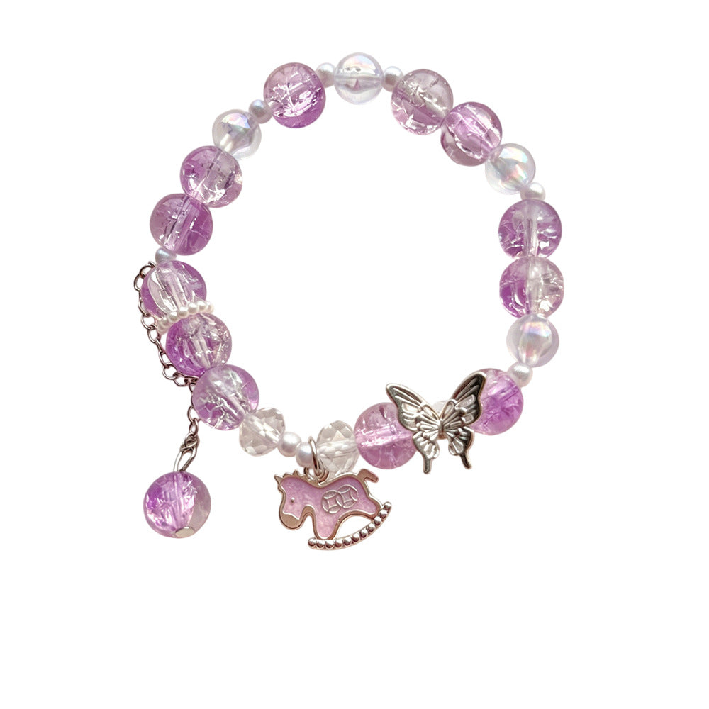 Horse Floral Butterfly Niche Glaze Gift Bracelet