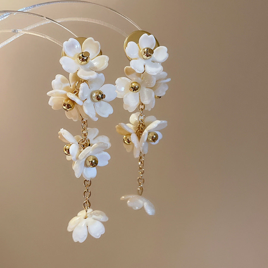 Shadow Flower Beaded Female Summer Dopamine Sweet Jewelry Set