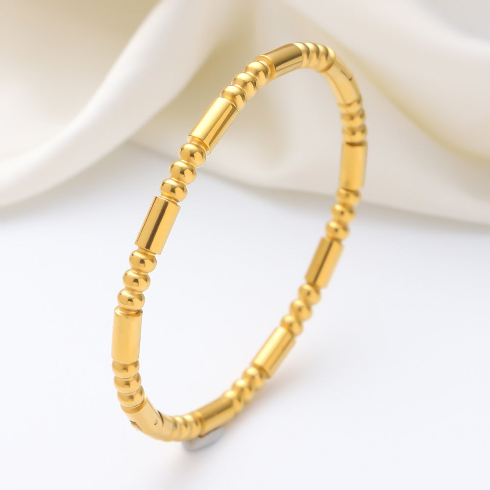 Titanium Steel Stainless Real Gold Furnace Bracelets