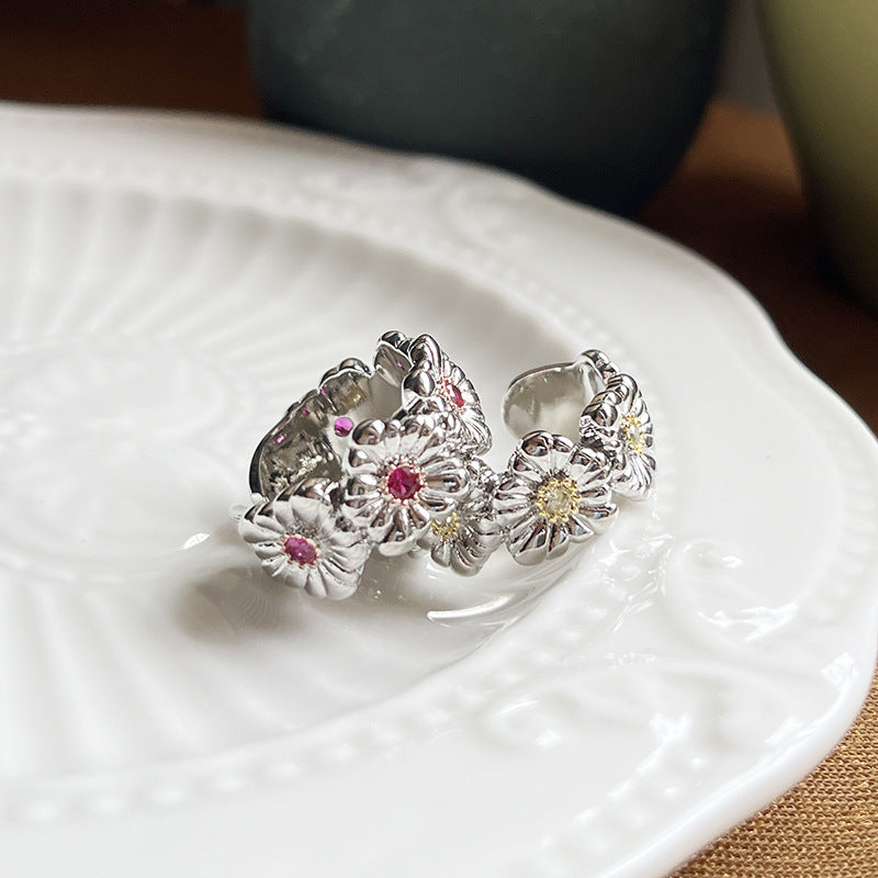 Brushed Craft Daisy Gardenia Eternal Series Rings