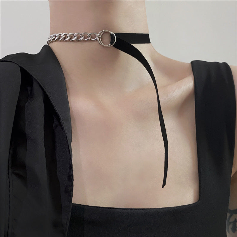Long Necklet Neckband Clavicle Chain Neck Collar