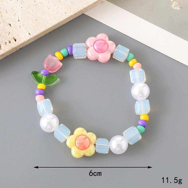 Graceful Crystal Super Moonstone Couple Girlfriends Bracelet