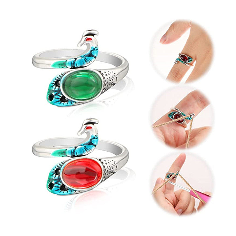 Men's Retro Trendy Sier Open Single Lucky Rings