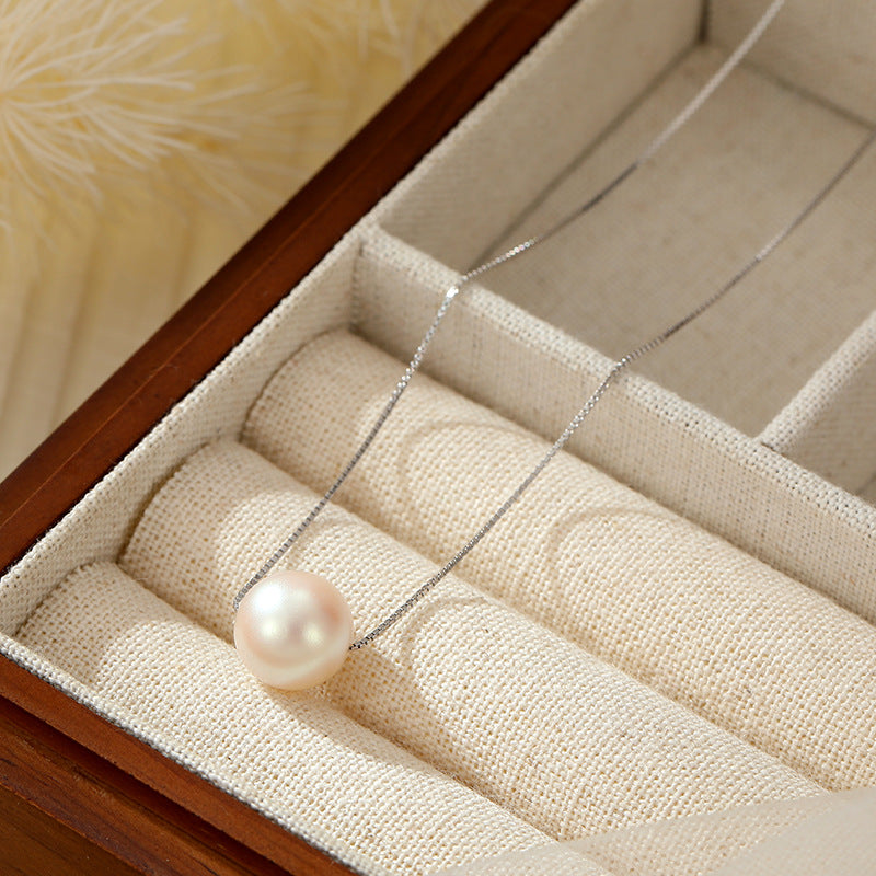 Shell Pearls Under Banyan Tree Perfect Circle Style Simple Powder Necklace