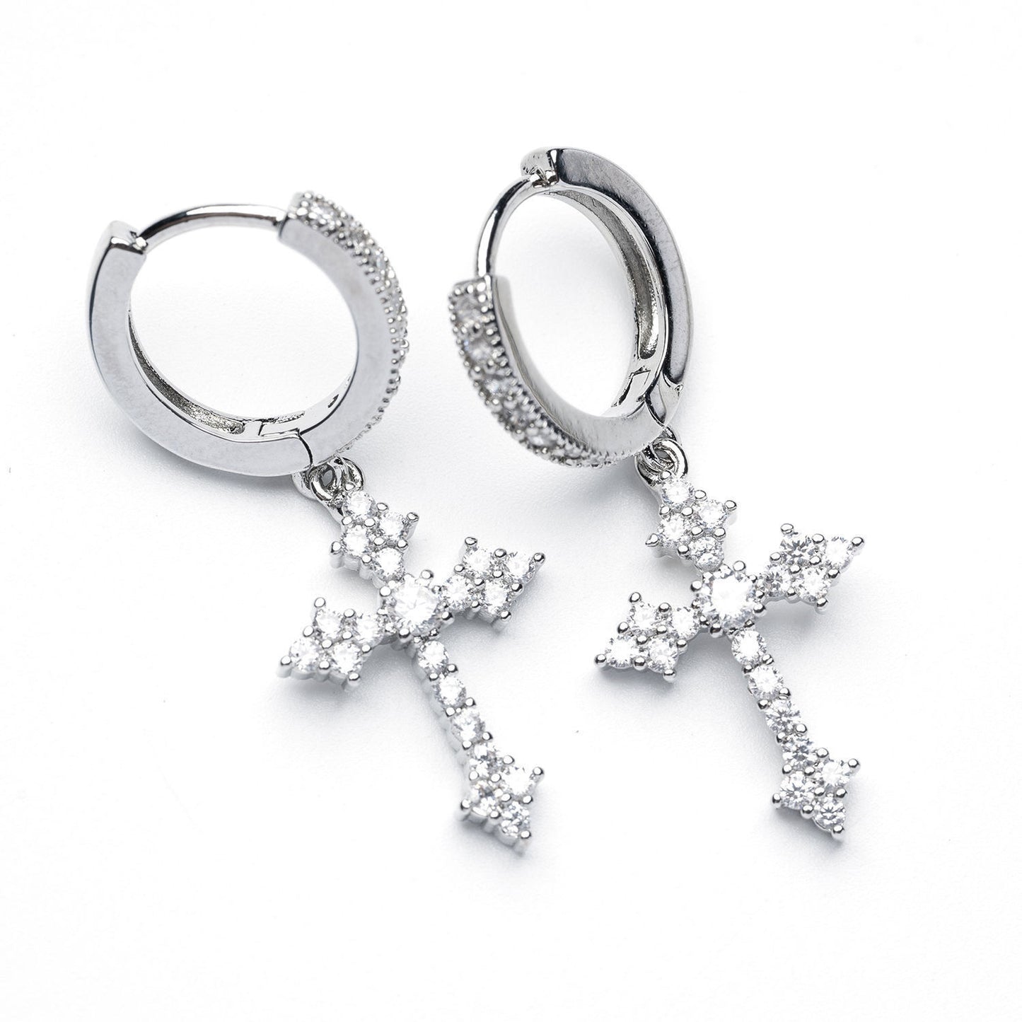 Men's Cross Fashion Personality Ear Clip Earrings