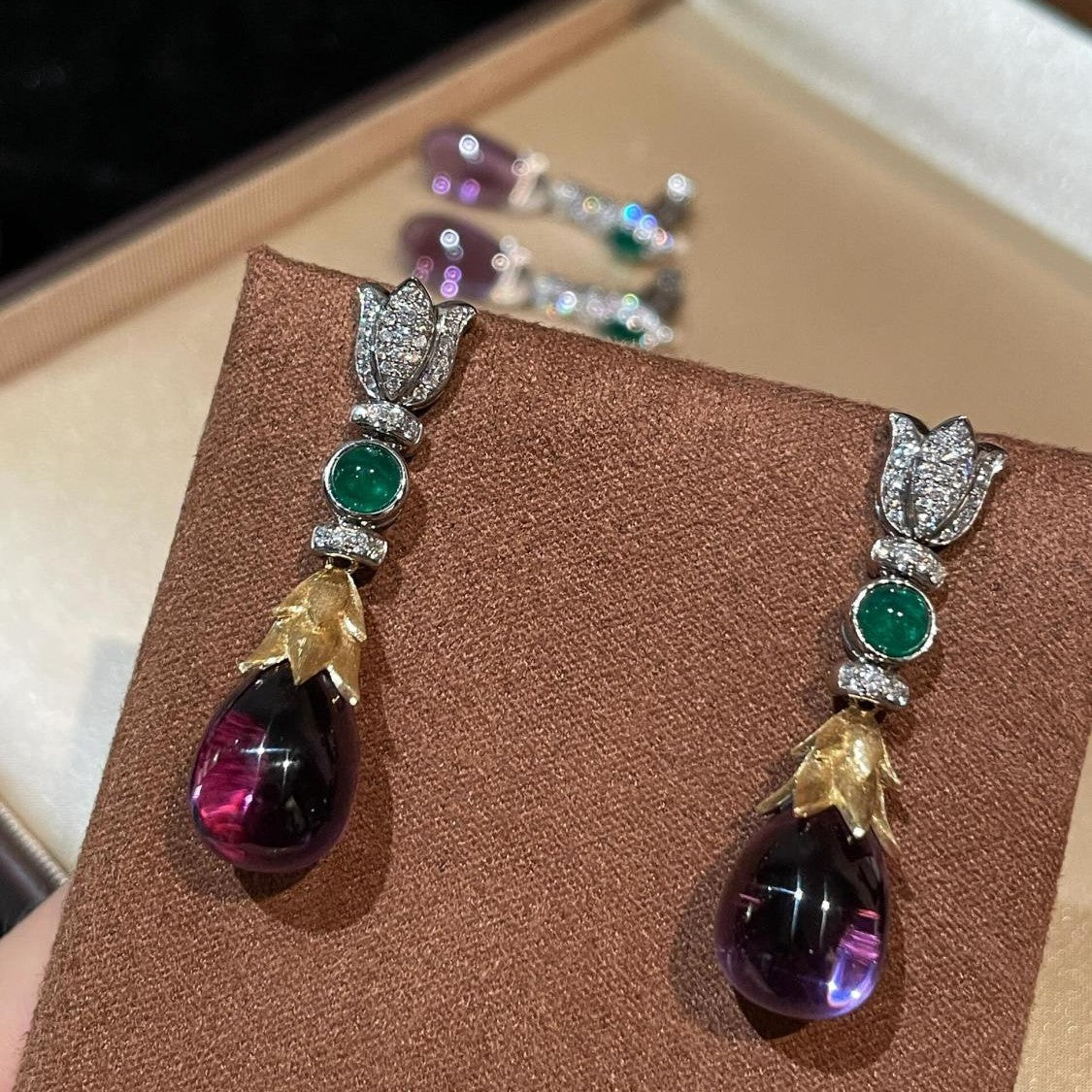 Women's Crystal Flash Zircon Light Luxury Earrings