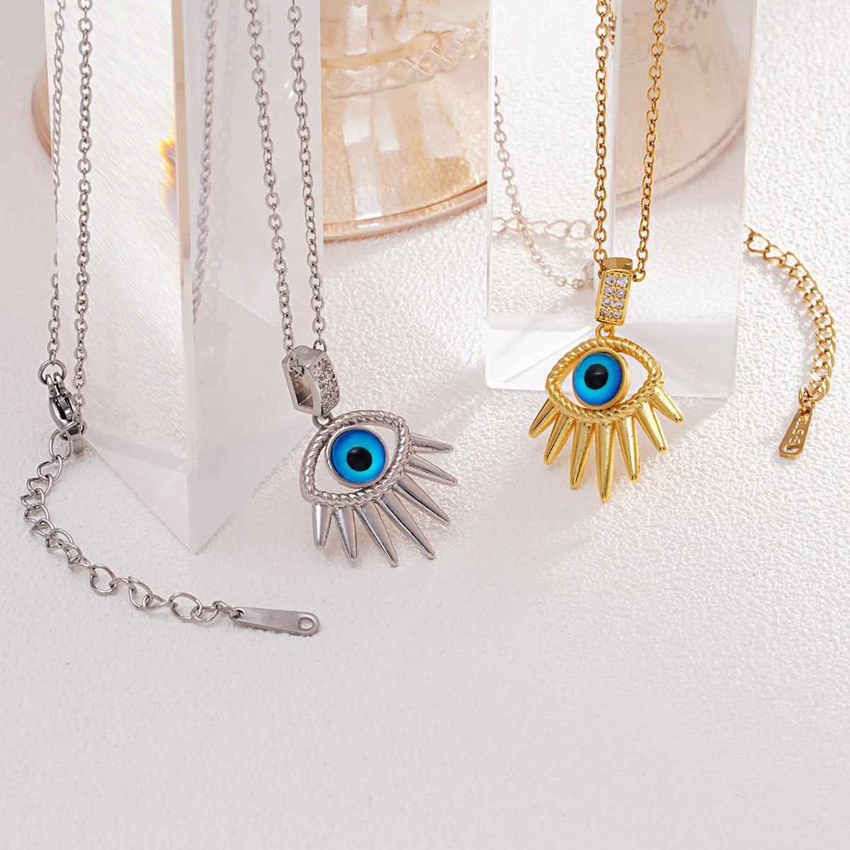 Women's Devil's Eye Niche Titanium Steel Clavicle Necklaces