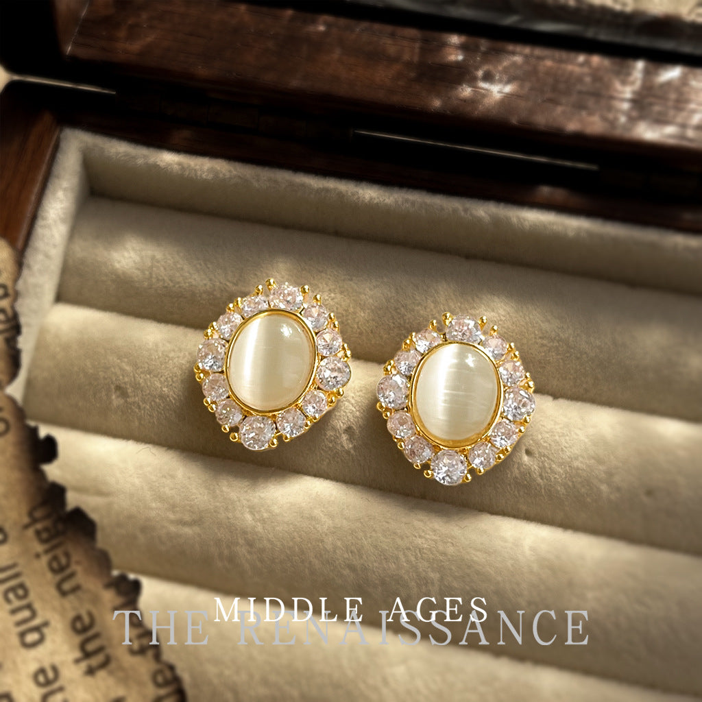 Women's Stone Ear Collection Temperament Commute Affordable Stud Earrings