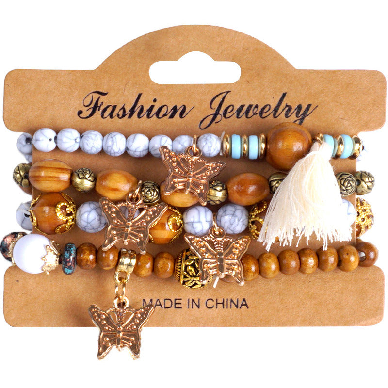 Bohemian Creative Tassel Beaded Fashion Jewellery Bracelet