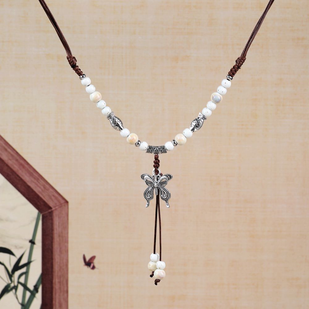 Chinese Ethnic Style Butterfly Niche Ancient Necklaces